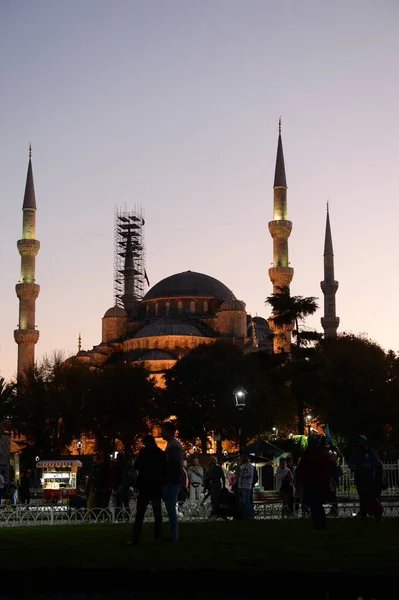 Istanbul Türkei November 2019 Blick Auf Die Blaue Moschee Sultanahmet — Stockfoto