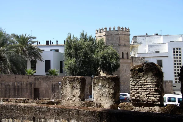 Seville Espanha Julho 2011 Pedras Antigas Velha Sevilha Sevilha Alcazar — Fotografia de Stock