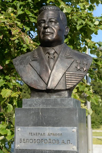 Nefedievo Moskva Region Rusko Června 2020 Busta Dvojnásobného Hrdiny Sovětské — Stock fotografie