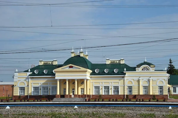 Jurga Sibéria Rússia Junho 2011 Estação Ferroviária Estação Yurga Região — Fotografia de Stock