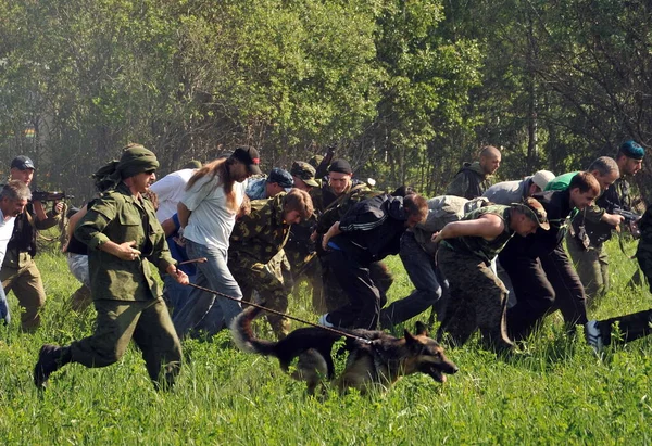 Jurga Szibéria Oroszország 2011 Túszokat Ejtettek Haditudósítói Tanfolyamok Bástya Fogság — Stock Fotó