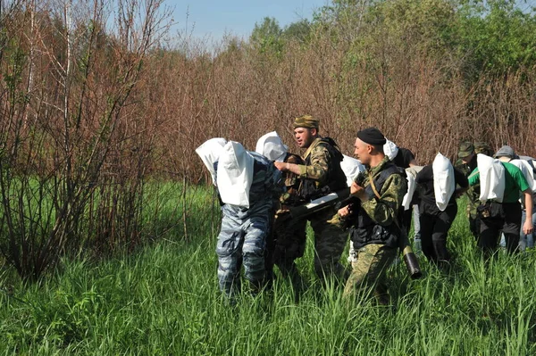 Jurga Siberien Ryssland Juni 2011 Gisslan Tillfångatagen Kurser För Krigskorrespondenter — Stockfoto