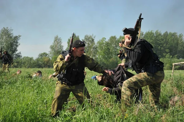 Jurga Siberia Rusia Junio 2011 Rehenes Tomados Prisioneros Cursos Para — Foto de Stock