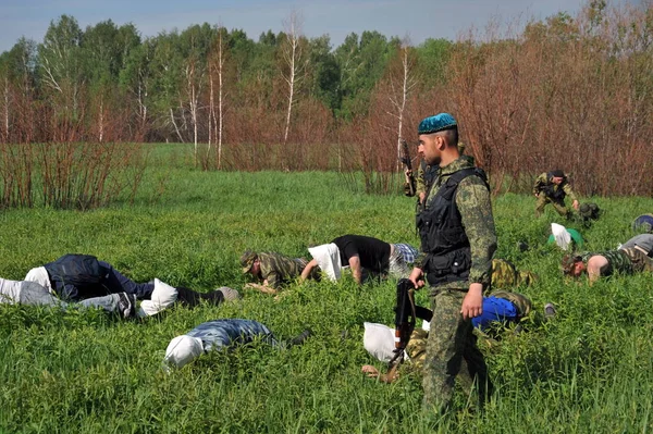 Jurga Siberia Rusia Junio 2011 Rehenes Tomados Prisioneros Cursos Para —  Fotos de Stock