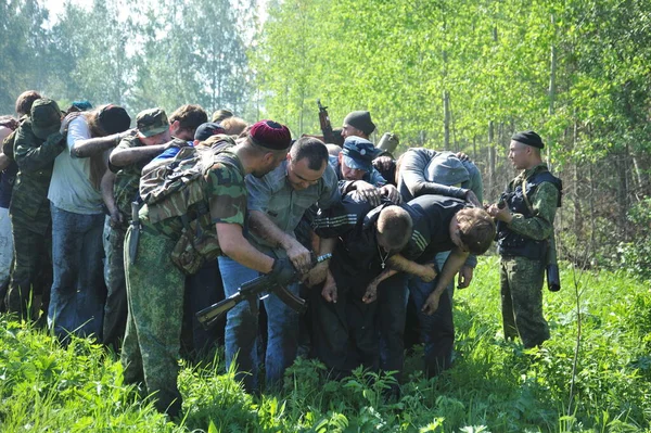 Jurga Siberia Russia Ιουνιου 2011 Κρατούμενοι Όμηροι Μαθήματα Πολεμικών Ανταποκριτών — Φωτογραφία Αρχείου