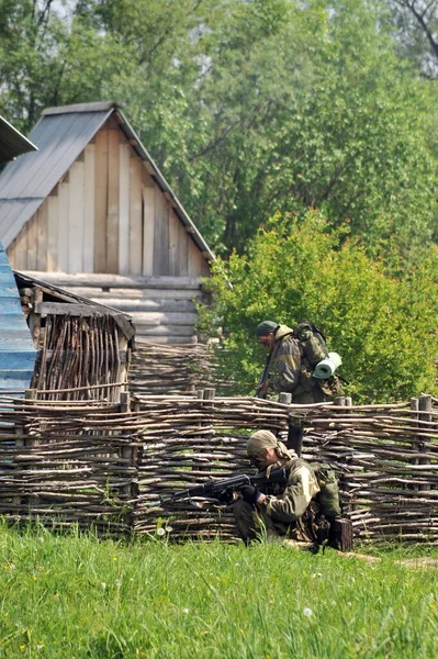 Искитим Сиберия Россия Июня 2011 Года Военнослужащие Подразделений Специального Назначения — стоковое фото