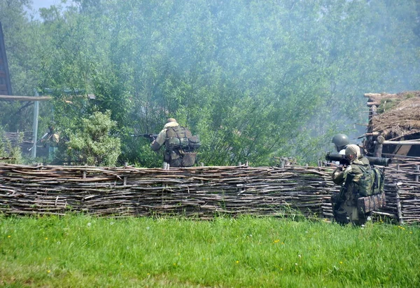 Искитим Сиберия Россия Июня 2011 Года Военнослужащие Подразделений Специального Назначения — стоковое фото