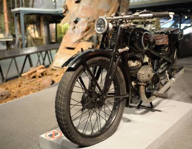 MOSCOW, RUSSIA - 26 Mart 2020: Klasik Sovyet motosikleti L-300 