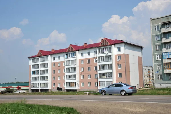 Jurga Siberia Russia June 2011 Apartment Buildings Turgenev Street City — Stock Photo, Image