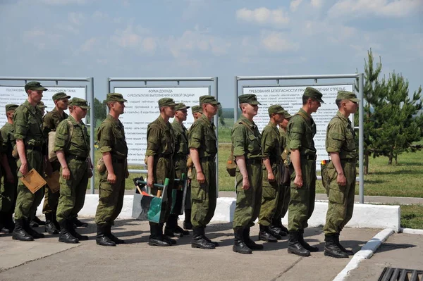 Jurga Siberia Rússia Junho 2011 Instruir Pessoal Militar Área Tanques — Fotografia de Stock