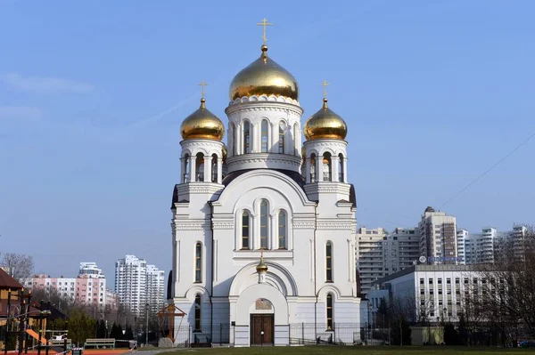 Moscow Russia April 2020 Church All Saints Land Russia Shone — Stock Photo, Image