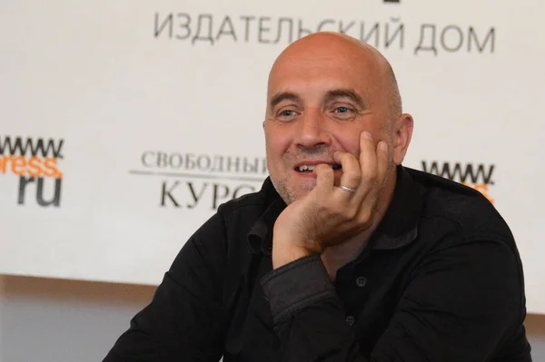 Barnaul Russland September 2016 Schriftsteller Sakhar Prilepin Bei Einem Treffen — Stockfoto