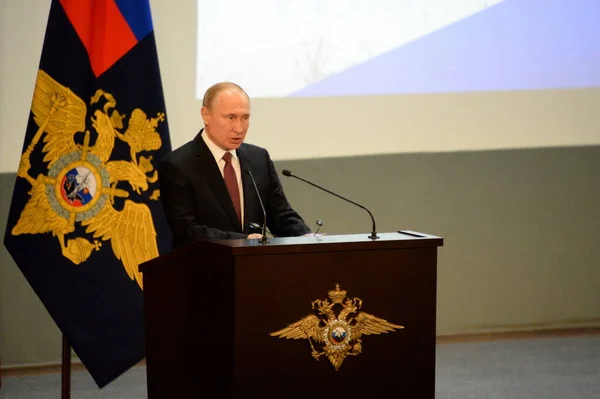Moscow Rusland Februari 2019 Russische President Vladimir Poetin — Stockfoto