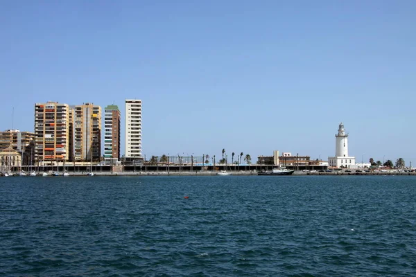 Malaga Espanha Julho 2011 Porto Marítimo Málaga Costa Mediterrâneo — Fotografia de Stock