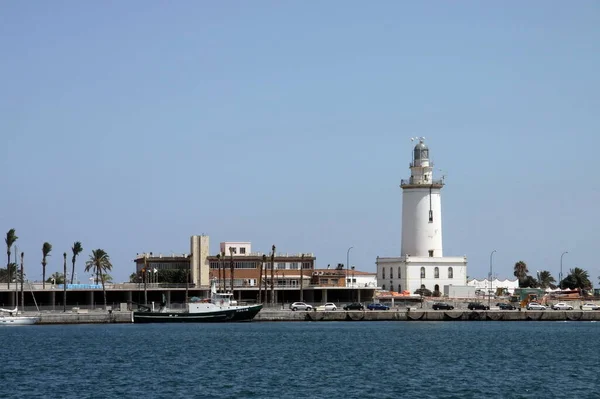 Malaga Spanien Juli 2011 Málaga Hamn Vid Medelhavskusten — Stockfoto