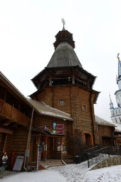 Moscow Russia March 2019 Bell Tower Kremlin Izmailovo Entertainment Center — Stock Photo, Image