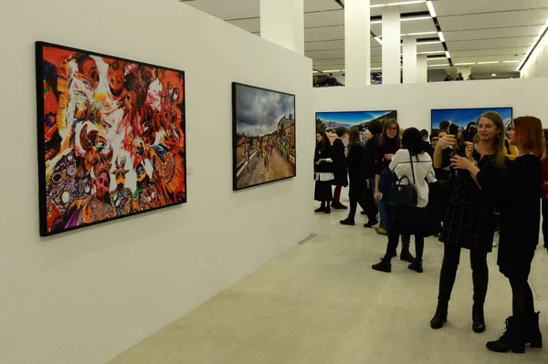 モスクワ ロシア 2019年2月12日 モスクワ中央展示場の写真展 マネージェ — ストック写真