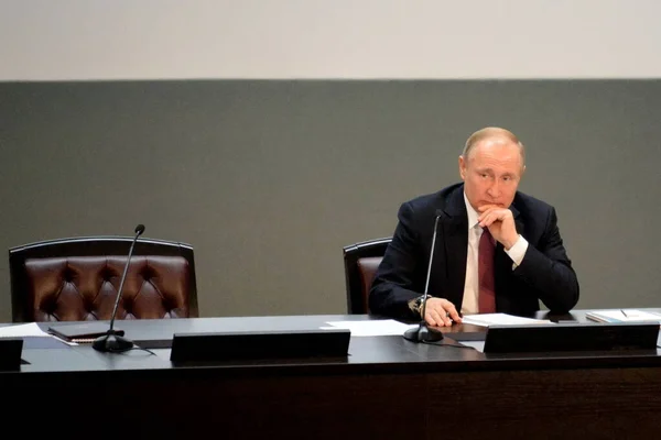 Moskow Rusya Şubat 2019 Rusya Devlet Başkanı Vladimir Putin — Stok fotoğraf