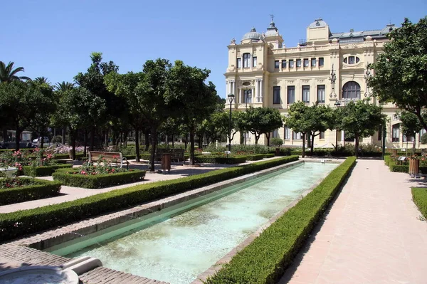 Malaga Spanien Juli 2011 Byggnadsminnesmärke Stadshus Costa Del Sol Malaga — Stockfoto