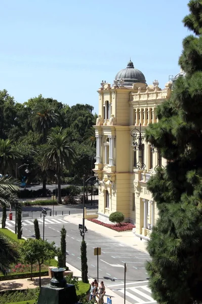 Malaga Spagna Luglio 2011 Costruzione Monumento Municipio Costa Del Sol — Foto Stock