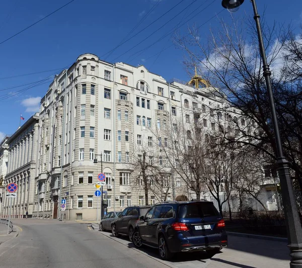 Moscú Rusia Abril 2017 Antiguo Edificio Apartamentos Gordon Calle Malaya —  Fotos de Stock