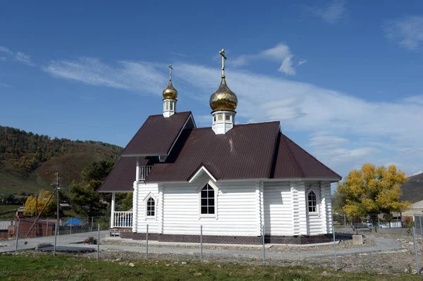 Altai Region Russland September 2020 Nikolaikirche Dorf Tulata Bezirk Charyshsky — Stockfoto