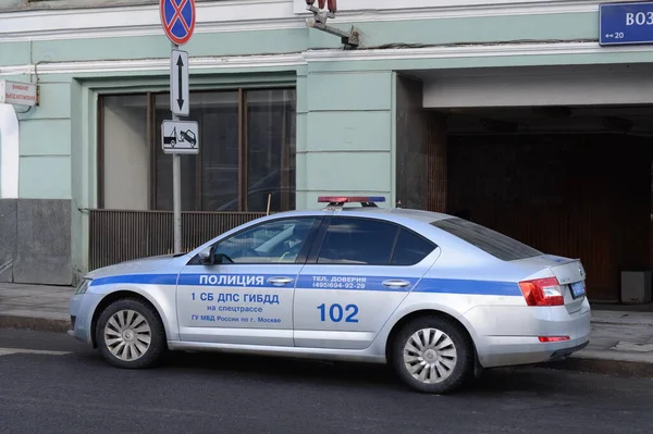 Moskau Russland Februar 2017 Das Auto Des Verkehrsüberwachungsdienstes Der Polizei — Stockfoto