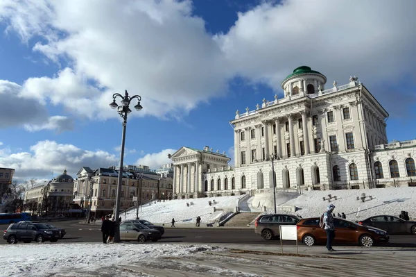 Moscow Russia Luty 2017 Rosyjska Biblioteka Państwowa Centrum Moskwy Były — Zdjęcie stockowe