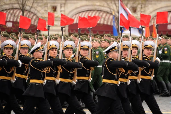 Moskau Russland Mai 2021 Soldaten Der Ehrenwache Des Präobraschenski Regiments — Stockfoto