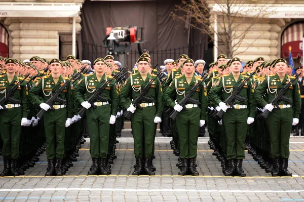 Moscow Russia May 2021 Cadets Military University Ministry Defense Russian — Stock Photo, Image