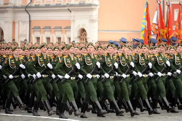 Moscow Rússia Maio 2021 Cadetes Academia Militar Logística Nomeados Homenagem — Fotografia de Stock