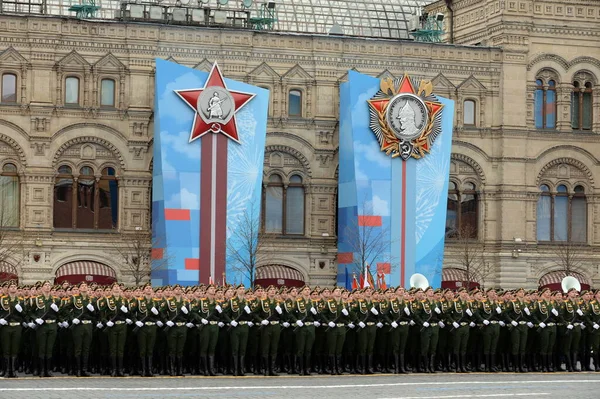Moscow Rússia Maio 2021 Cadetes Academia Militar Logística Nomeados Homenagem — Fotografia de Stock