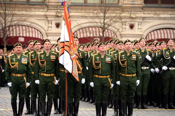 Moscú Rusia Mayo 2021 Cadetes Academia Militar Logística Llevan Nombre — Foto de Stock