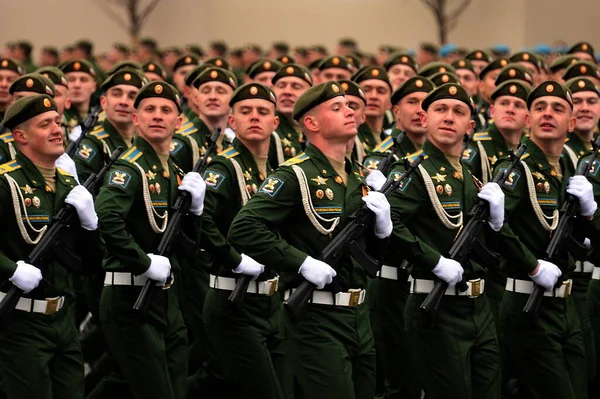 Moscow Rússia Maio 2021 Cadetes Academia Espacial Militar Nomeado Após — Fotografia de Stock