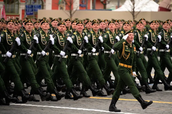 Mosca Russia Maggio 2021 Cadetti Dell Accademia Spaziale Militare Prendono — Foto Stock