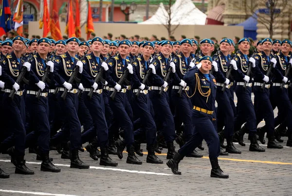 Moscú Rusia Mayo 2021 Cadetes Academia Fuerza Aérea Llevan Nombre — Foto de Stock