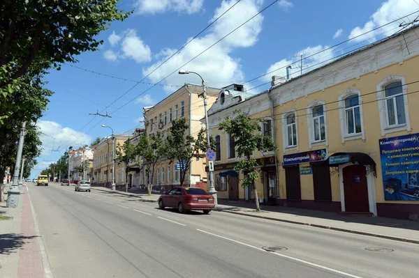 カルガ ロシア 2012年6月17日 カルガの中心部の古い通り — ストック写真