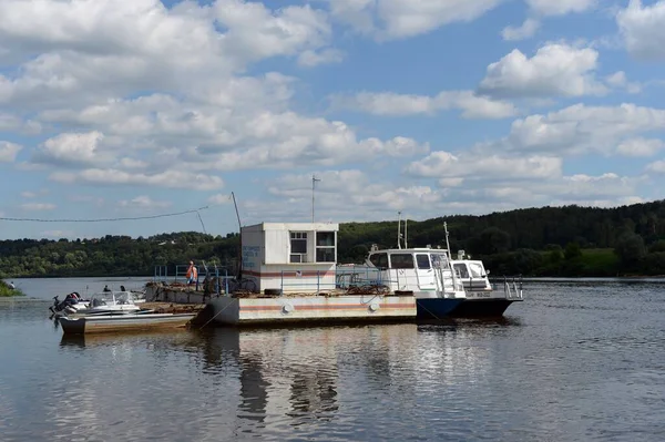 Kaluga Russia June 2012 Point Technical Inspection Watercraft Oka River — Stock Photo, Image