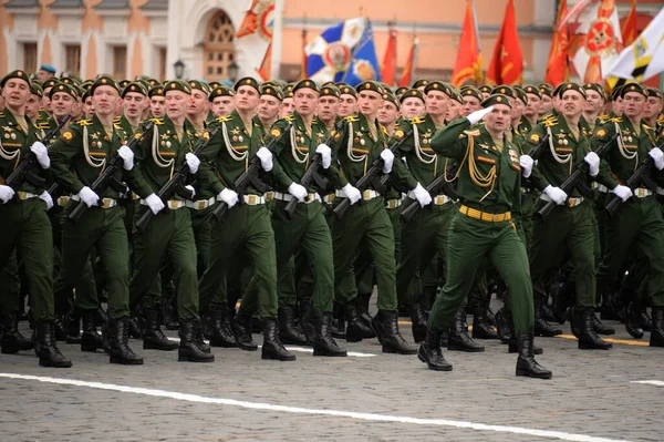 Moscow Russia May 2021 Кадети Серпуховського Відділення Військової Академії Петра — стокове фото