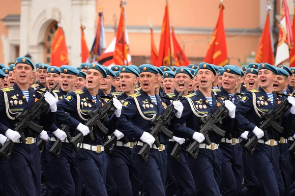 Moscou Russie Mai 2021 Cadets École Commandement Aéroporté Ryazan Nommés — Photo