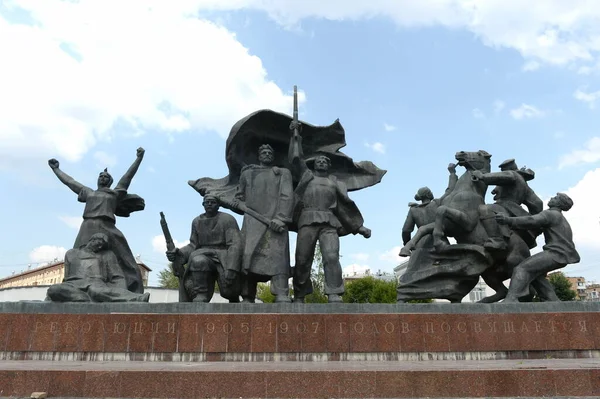 Moscow Russia July 2021 Sculptural Composition Revolution 1905 1907 Dedicated — Stock Photo, Image