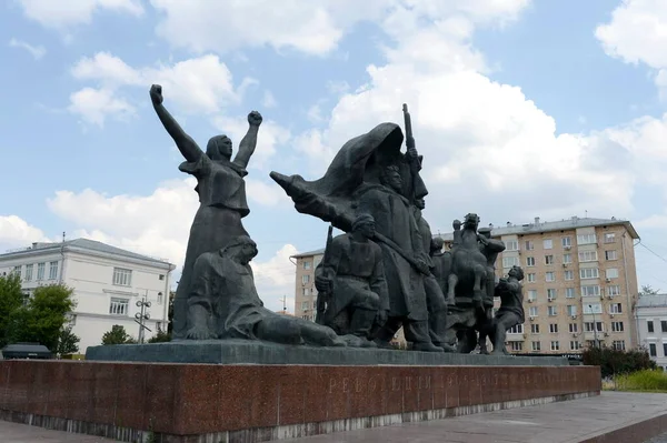 Moscow Russia July 2021 Sculptural Composition Revolution 1905 1907 Dedicated — Stock Photo, Image