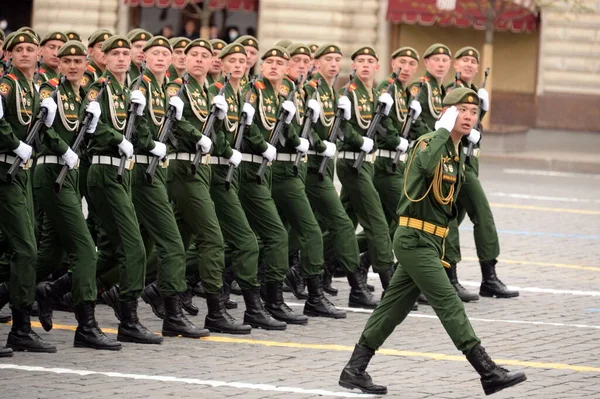 Moscow Russia May 2021 Servicemen 27Th Separate Guards Motorized Rifle — Stock Photo, Image