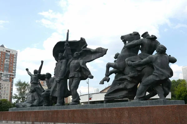 Moscow Russia July 2021 Sculptural Composition Revolution 1905 1907 Dedicated — Stock Photo, Image