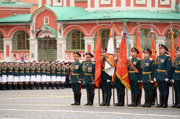 Mosca Russia Maggio 2021 Ufficiali Dell Accademia Delle Forze Armate — Foto Stock
