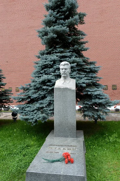 Moscow Rússia Agosto 2021 Túmulo Líder Soviético Joseph Stalin Muro — Fotografia de Stock