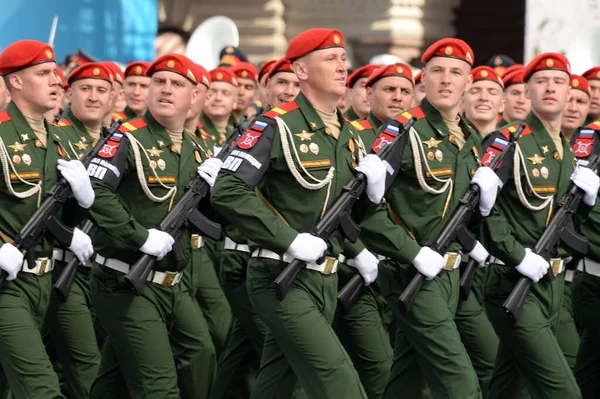 Moskou Russie Mei 2021 Parade Crew Van Militaire Politie Tijdens — Stockfoto