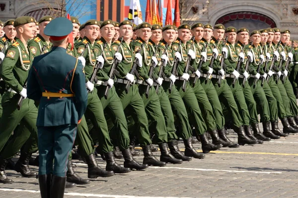 Moscú Rusia Mayo 2021 Cadetes Universidad Militar Del Ministerio Defensa — Foto de Stock