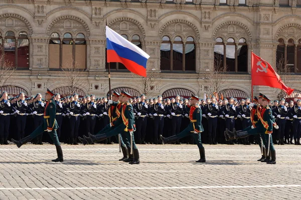 Moscow Russia May 2021 Στρατιώτες Της Τιμητικής Φρουράς Του Συντάγματος — Φωτογραφία Αρχείου