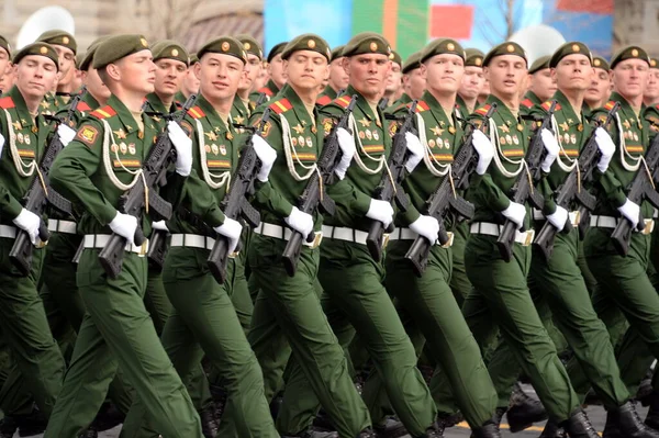 Moscow Russia Mei 2021 Militairen Van 2Nd Guards Gemotoriseerde Rifle — Stockfoto